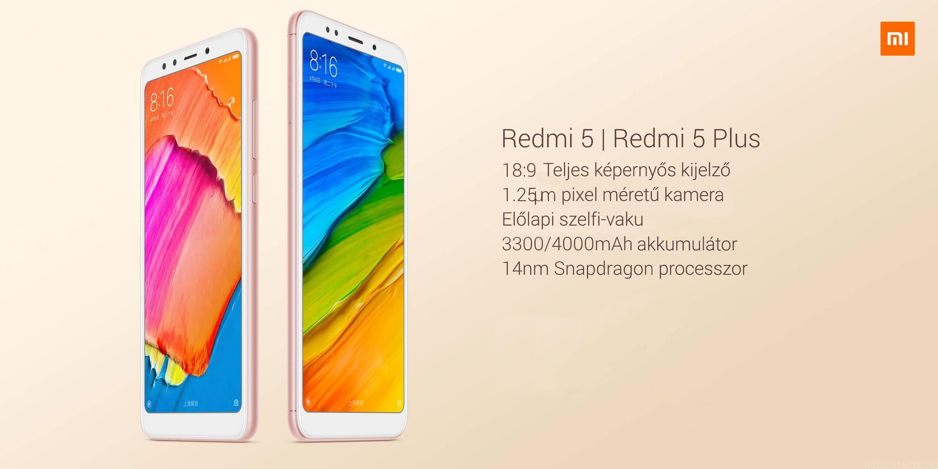 Xiaomi Redmi 5 és Redmi 5 Plus