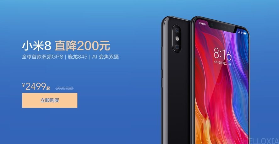 Xiaomi Mi 8 telefonok