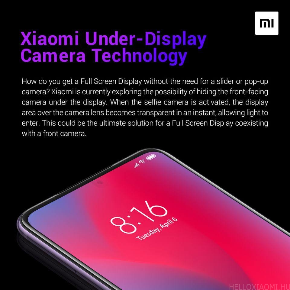 Xiaomi rejtett kamera