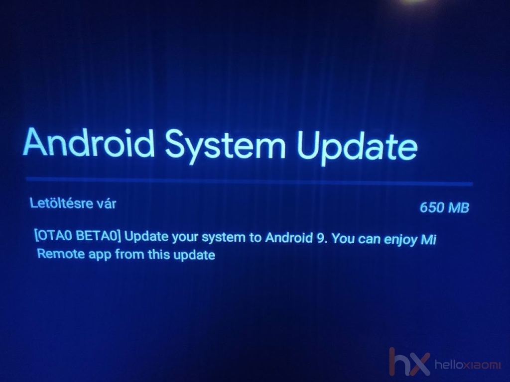 Az első Android 9 béta változásnaplója a Xiaomi Mi Box 3-hoz