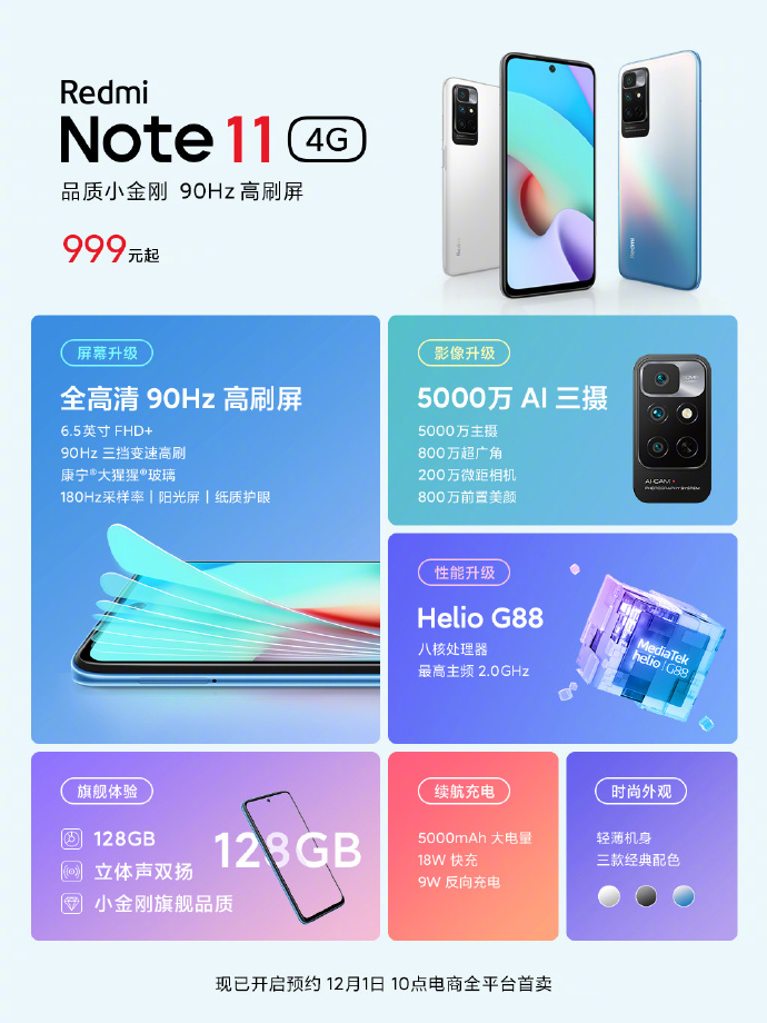 Redmi Note 11 4G spec
