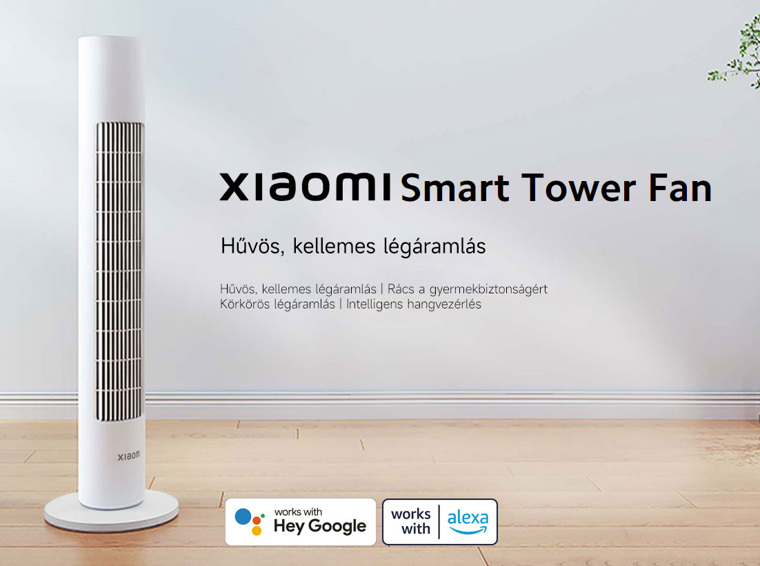 Xiaomi Smart Tower Fan okos torony ventilátor