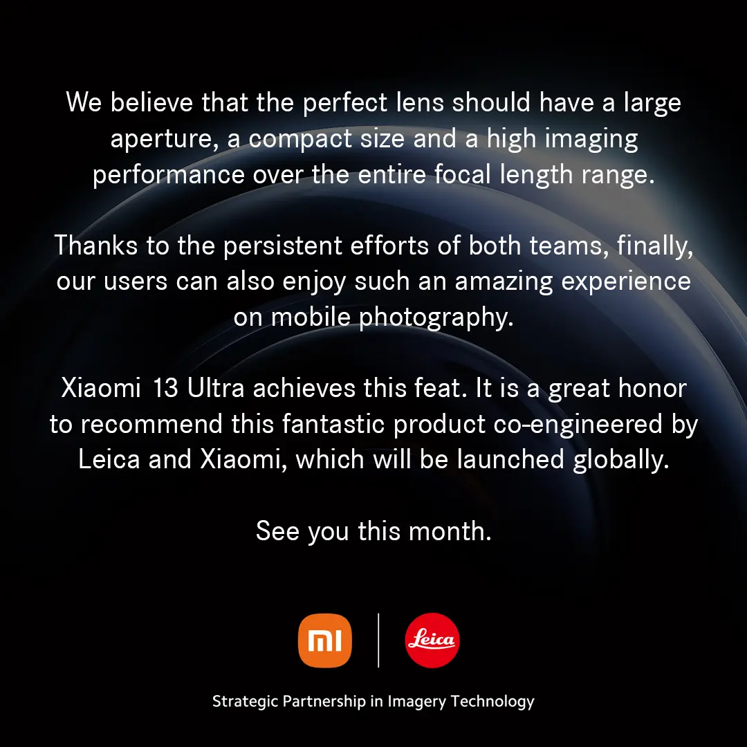 Hivatalos! Áprilisban jön globálisan a Xiaomi 13 Ultra