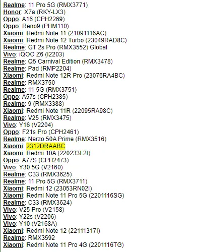 Állítólag a Redmi Note 13 bukkant fel az IMEI adatbázisban