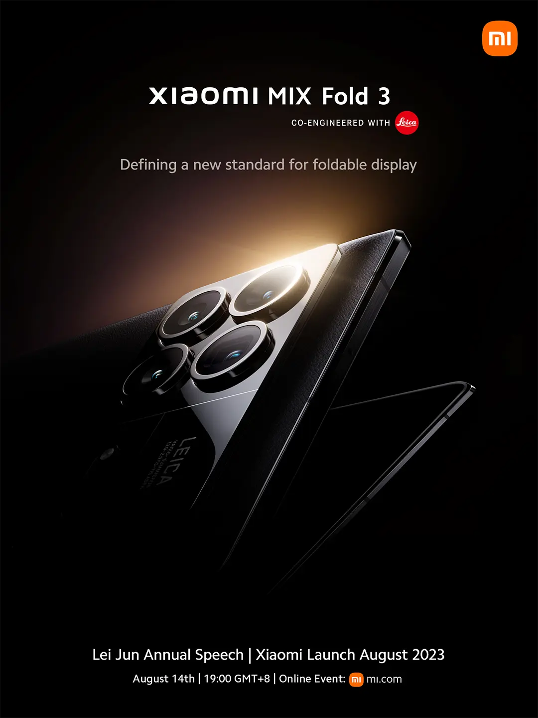 Augusztus 14-én mutatják be a Xiaomi Mix Fold 3 telefont